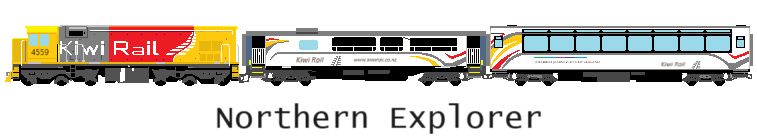 (Hamilton～Palmerston North) “North Island Main Trunk” in New Zealand(Rail Track diagram map)