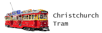 Christchurch tramway system in New Zealand (Rail Track Diagram map)