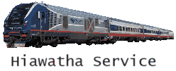 (Milwaukee ~ Chicago)”Hiawatha Service” in the US (Rail Track Diagram map)