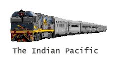(Kalgoorlie～Adelaide) Rail route maps of the Trans Australian Railway “Indian Pacific” in Australia