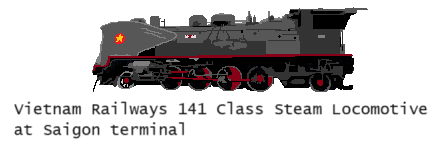 (Na Trang ～Saigon(Ho Chi Minh City)) Rail route maps of the “Reunification Express” in Vietnam