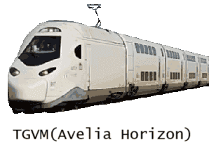 (Paris ~ Bordeaux) Rail route maps of the “LGV Atlantique” in France