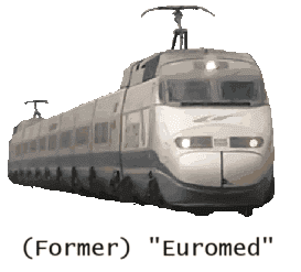 Railway route map of the “Corredor Mediterráneo” in Spain(Barcelona ~ Valencia)