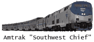 Railway route map of the “Southwest Chief” from Chicago to Kansas City